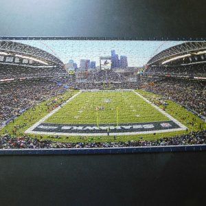 Seattle Seahawks 1000 piece Panoramic Jigsaw Puzzle 39" x 13" NFL Complete